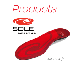 SOLE CUSTOM FIT FOOTBEDS - REGULAR MODEL.