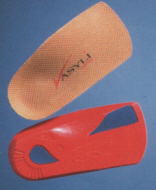 VASYLI 3/4 LENGTH RED SPORTS DENSITY ORTHOTIC INSOLES.